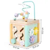 Ecotoys cube éducatif en bois, trieur Voir les images du produit 5