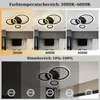Plafonnier Led Noir Moderne Lampe de Couloir Dimmable Voir les images du produit 4