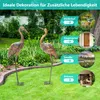 COSTWAY Sada 2 zahradních soch, zahradní sochy jeřábu s Náhled obrázku produktu 6