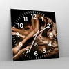 Wanduhr - Quadrat - Glasuhr - Nackte Frau Akt Modell Produktbild-Vorschau 4