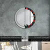 Ø80cm Spiegel - Glasrahmen mit Aufdruck - Wandspiegel Produktbild-Vorschau 5