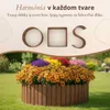 Floranica drevený okraj záhona 30 x 200 cm hnedý obruba Náhľad obrázku produktu 4