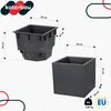 KOTARBAU® Vaso da fiori quadrato 39 x 39 x 37 cm Coprivaso Anteprima dell’immagine prodotto 3