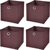 4 Stück Braun Faltbox 28 x 28 x 28 cm  Aufbewahrungsbox Produktbild-Vorschau 1