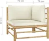 set di 5 pezzi per salotto da giardino con cuscini in bambù Anteprima dell’immagine prodotto 7