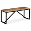 Panca in legno di mango massiccio 110 x 35 x 45 cm Anteprima dell’immagine prodotto 8