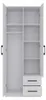 Topeshop ROMANA 80 BIEL L, Weiß, Garderobe, 5 Regale, 2 Produktbild-Vorschau 2