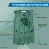 Driving Halbfinger Fingerlose Autofahrer-Handschuhe Produktbild-Vorschau 2