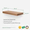 Rikmani Wandregal Schweberegal Esche Massivholz Holzregal Produktbild-Vorschau 2
