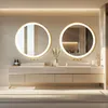 Miroir de salle de bain rond Vrygle 60 cm avec éclairage Voir les images du produit 5