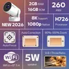 Mini-Projektor Led-Projektor Android 14 Tragbarer 4K Smart Produktbild-Vorschau 6