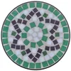 vidaXL Tavolino a mosaico verde e bianco Anteprima dell’immagine prodotto 3