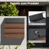 Poštovní schránka Toboli V63 v antracitové barvě a dřevěném Náhled obrázku produktu 17