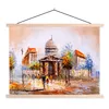 MuchoWow® Textilposter Gemälde - Stadt - Öl 40x30 cm mit Produktbild-Vorschau 1