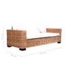 vidaXL 3-Sitzer Gartensofa Natürliches Rattan Produktbild-Vorschau 4
