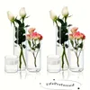 6 pièces de verre Vase rond, vase décoratif, fait à la main Voir les images du produit 11