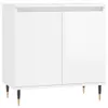 vidaXL Badschrank Hochglanz-Weiß 58x33x60 cm Holzwerkstoff Produktbild-Vorschau 1