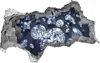 Selbstklebender Loch-3D-Aufkleber 95x73 cm Diamanten Produktbild-Vorschau 1