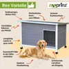 zooprinz Hundehütte Jacky | XL | Wetterfest | Massivholz | Produktbild-Vorschau 3