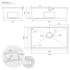 ML-Design Küchenspüle mit Ab- und Überlaufgarnitur, Silber, Produktbild-Vorschau 6