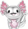 Ciondolo Pandora con motivo axolotl e cuore Anteprima dell’immagine prodotto 1