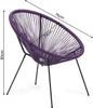Zahradní křeslo Rebecca Mobili Papatya 80x70x76 Steel PE Náhled obrázku produktu 3