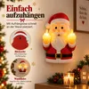 Weihnachtsmann Mittelfinger Nachtlicht 20 cm – Lustige Produktbild-Vorschau 2