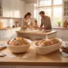 15-teiliges Gärkörbchen-Set aus Rattan, 23 cm rund und 25 Produktbild-Vorschau 5