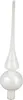 Christbaumspitze Glas 26cm winterweiss glänzend Produktbild-Vorschau 4