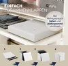 CASARIA® Hocker mit Stauraum Weiß Faltbar Deckel Kunstleder Produktbild-Vorschau 5