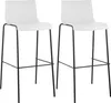 CLP 2er Set Barhocker Hover Kunststoff 4-Fuß Gestell 4-Fuß Produktbild-Vorschau 1