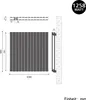 SONNI 630×1004mm Anthrazit Doppellagig Paneelheizkörper Produktbild-Vorschau 7