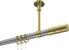 Interdeco Gardinenstange / Vorhangstange Silbergrau / Produktbild-Vorschau 1