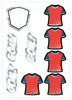itenga DEKO-SET FUSSBALL blau rot mit Bastel SCHULTÜTE 85 Produktbild-Vorschau 2