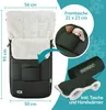 MONZANA® Fußsack Kinderwagen Baby Winter | Winterfußsack & Produktbild-Vorschau 2