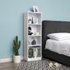 VASAGLE Bücherregal mit 4 Fächern weiß Holzregal 121,5 cm Produktbild-Vorschau 3