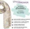 styleBREAKER Damen Schal Batik Muster mit Metallic Produktbild-Vorschau 5