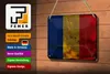 Blechschild Flagge Rumänien 18x12cm Flag of Romania Rost Produktbild-Vorschau 3