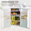 HOMCOM 91L Kühlschrank mit Gefrierfach 81L+10L Klein Produktbild-Vorschau 7