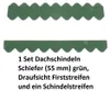 Dachschindeln Schiefer-Optik grün 55mm | Miniatur-Schindeln Produktbild-Vorschau 4