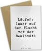 Mr. & Mrs. Panda babykarte Spruch Laufen Realitätsflucht - Produktbild-Vorschau 1