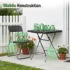 Sekey Poly-Rattan Bistro-Set 3 set Balkonset Klappmöbel Produktbild-Vorschau 5