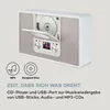 Auna Radio, DAB Radio mit CD Player zur Wandmontage, DAB Produktbild-Vorschau 10
