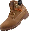 Das Bild zeigt einen gelben Stiefel der von der Außenseite betrachtet wird. Der Stiefel hat eine robuste Sohle und eine ausgeprägte Struktur. Produktbild-Vorschau