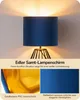 EDISHINE Nachttischlampe, Dunkelblau-Samt-Lampenschirm, Produktbild-Vorschau 3