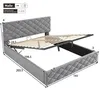 Flieks Polsterbett 140x200cm mit Lattenrost, Hydraulisches Produktbild-Vorschau 7