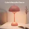 LED Tischlampe Kabellos, Nachttischlampen, Pilzlampe, Touch Produktbild-Vorschau 3