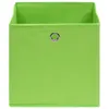 vidaXL Úložné boxy 4 ks Netkané 28x28x28 cm Zelené Náhľad obrázku produktu 2
