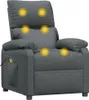 A close-up of a gray massage recliner. Produktbild-Vorschau