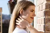 BeWooden Ohrringe für Frauen Red Flower Earrings dunkelgrau Produktbild-Vorschau 4